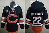 Bears 22 Jack Ryder Navy Blue All Stitched Hooded Sweatshirt,baseball caps,new era cap wholesale,wholesale hats